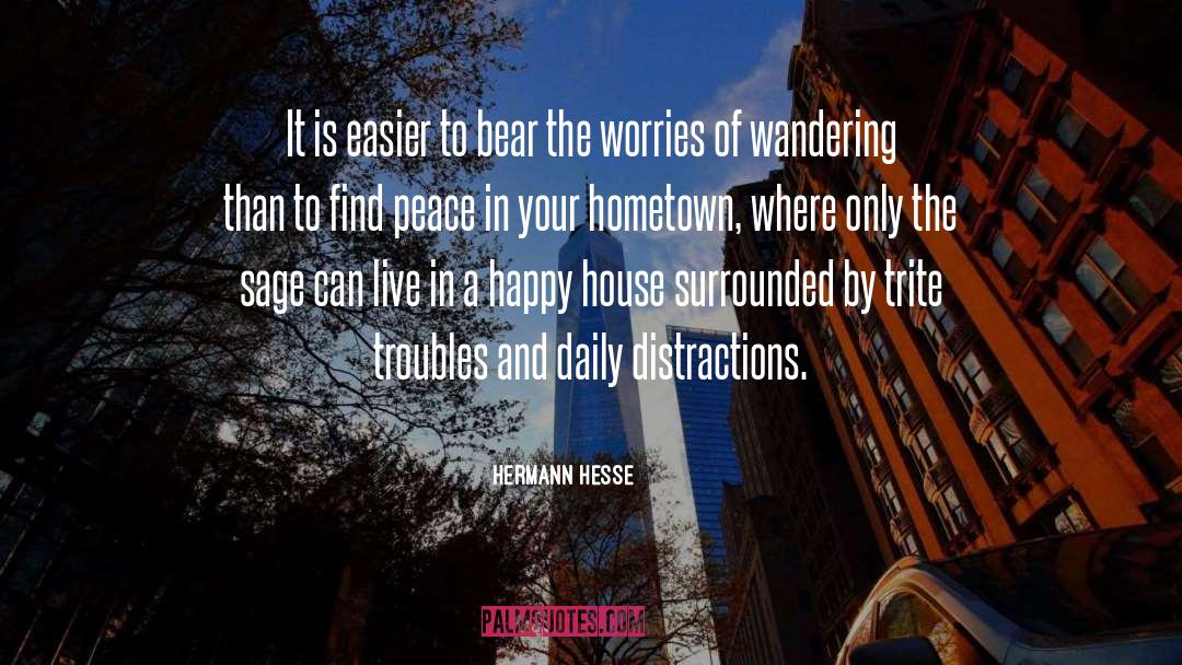 Hometown quotes by Hermann Hesse