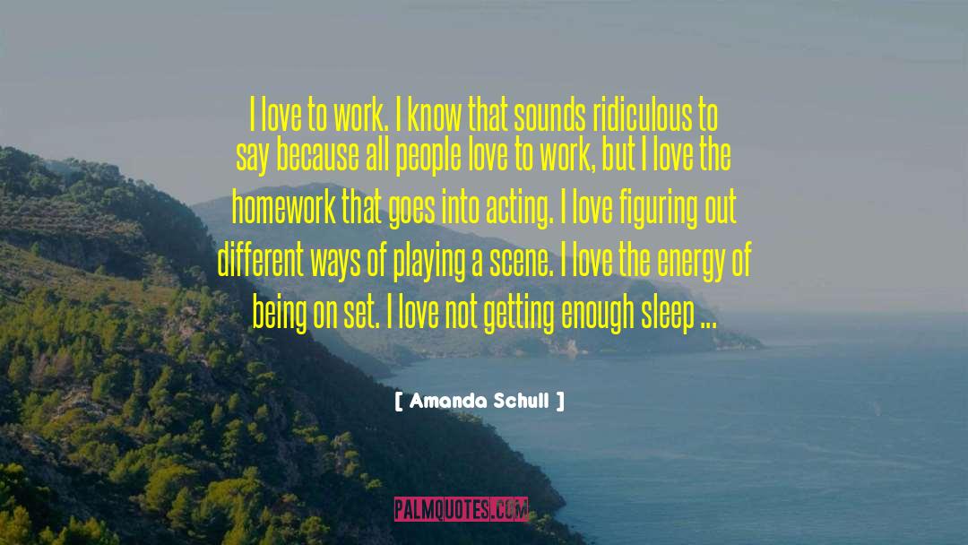 Homework quotes by Amanda Schull