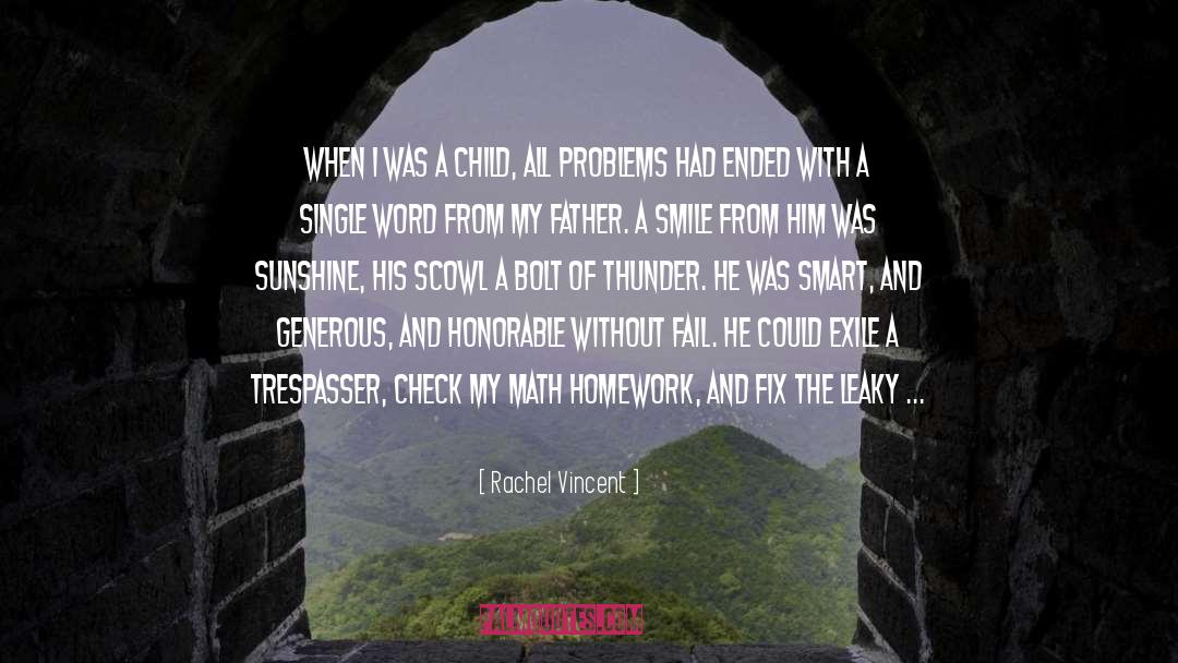 Homework quotes by Rachel Vincent