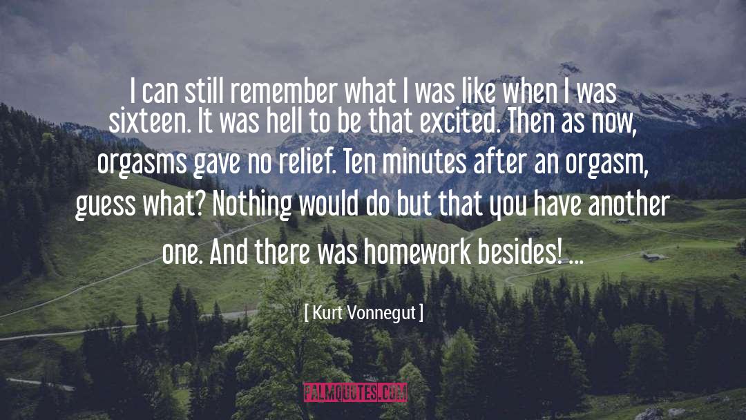 Homework quotes by Kurt Vonnegut