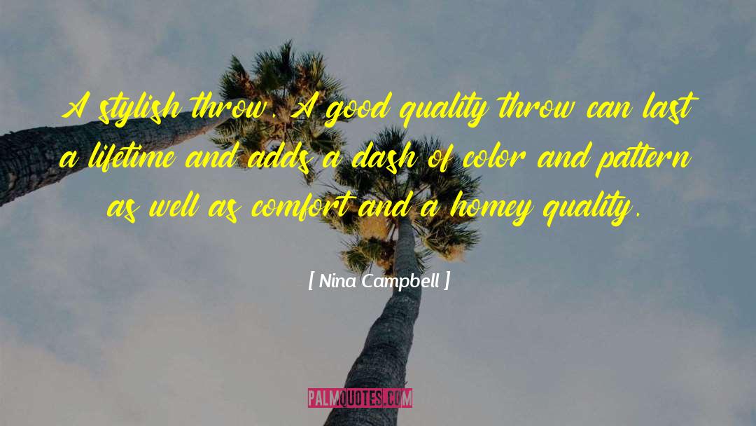Homey quotes by Nina Campbell