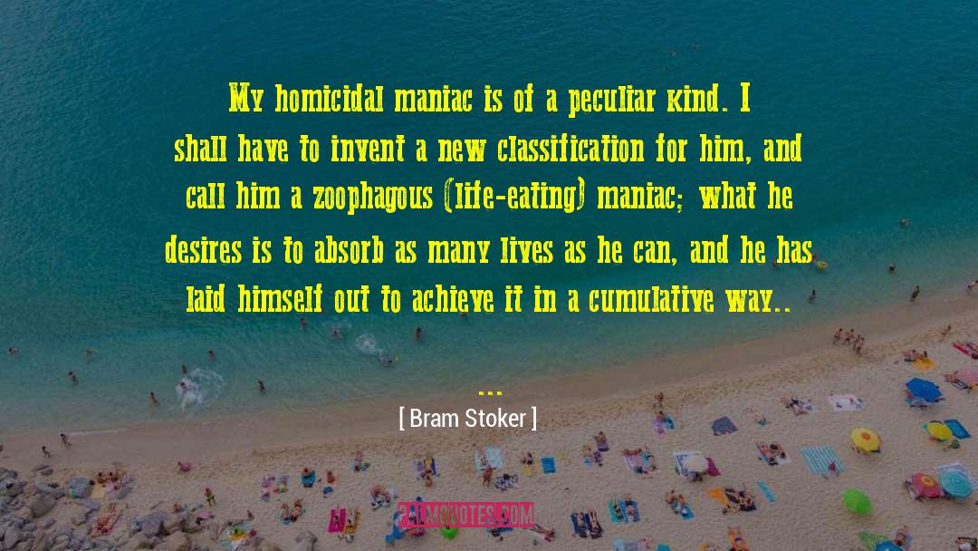 Homicidal quotes by Bram Stoker