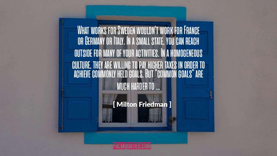 Homogeneous quotes by Milton Friedman