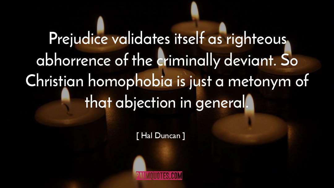 Homophobia quotes by Hal Duncan