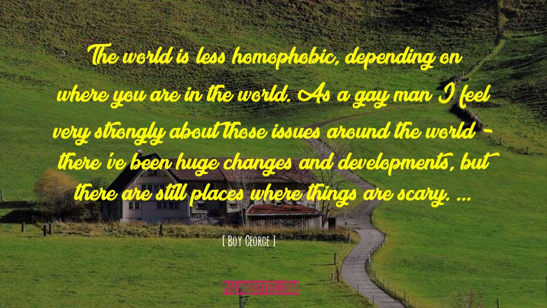 Homophobic quotes by Boy George