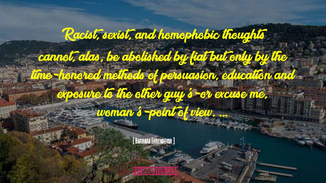 Homophobic quotes by Barbara Ehrenreich
