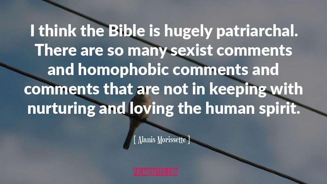 Homophobic quotes by Alanis Morissette