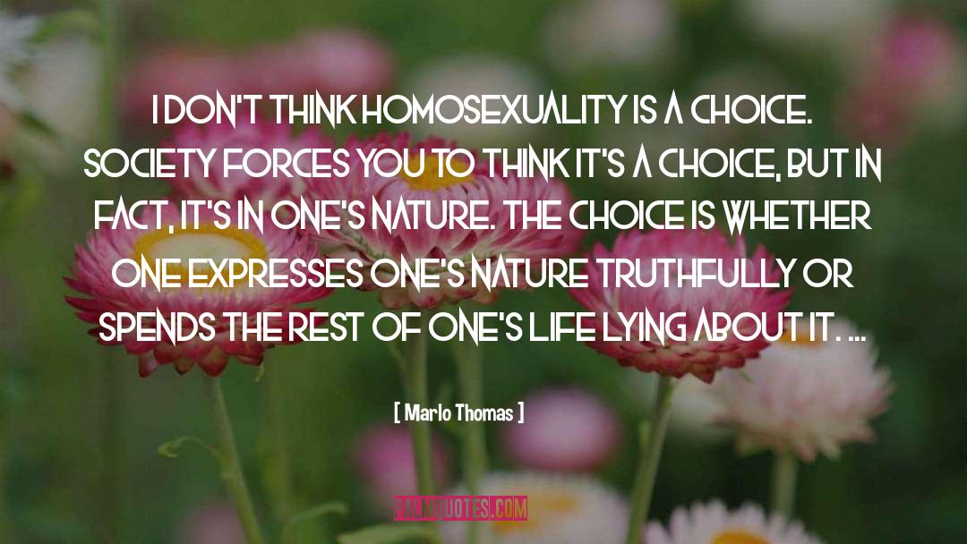 Homosexuality Masculinity quotes by Marlo Thomas