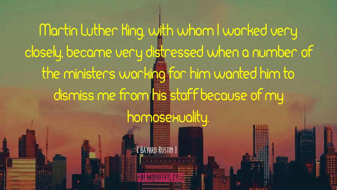 Homosexuality quotes by Bayard Rustin