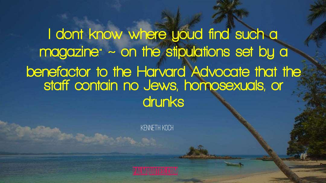 Homosexuals quotes by Kenneth Koch