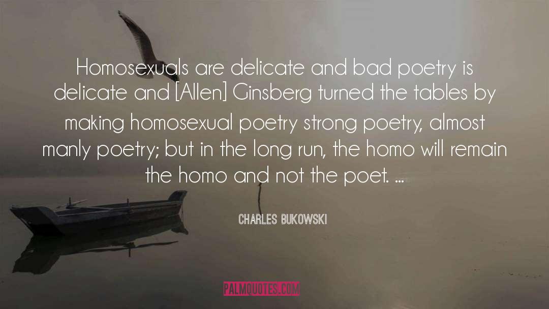 Homosexuals quotes by Charles Bukowski