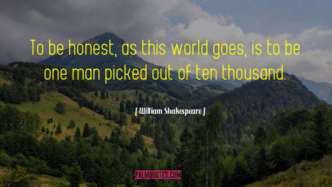 Honest And Integrity quotes by William Shakespeare