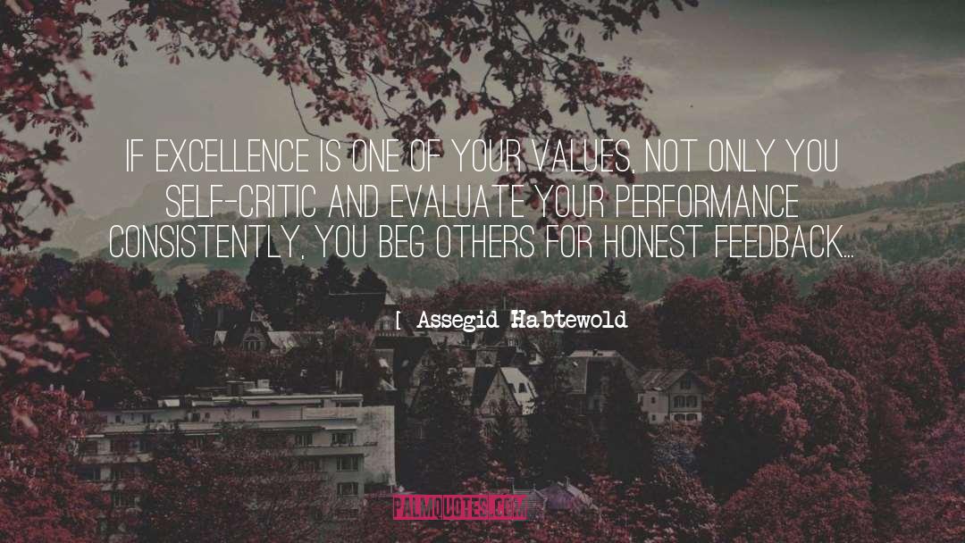 Honest Feedback quotes by Assegid Habtewold