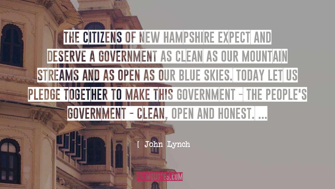 Honest Government quotes by John Lynch