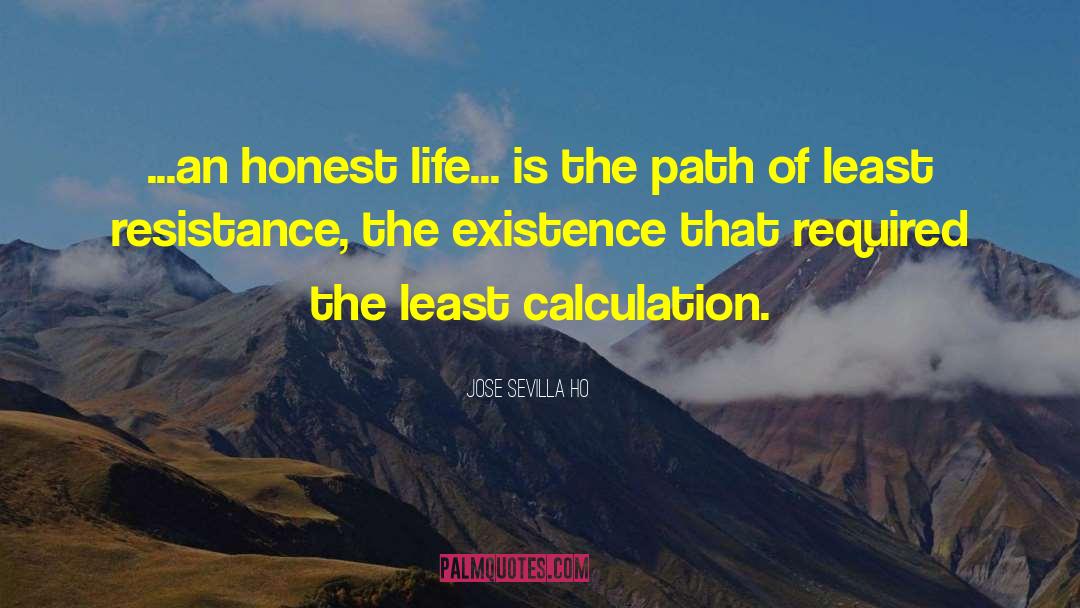 Honest Life quotes by Jose Sevilla Ho