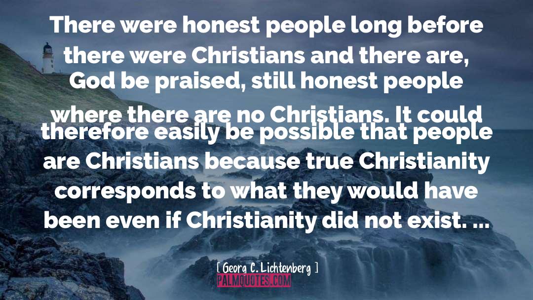 Honest People quotes by Georg C. Lichtenberg