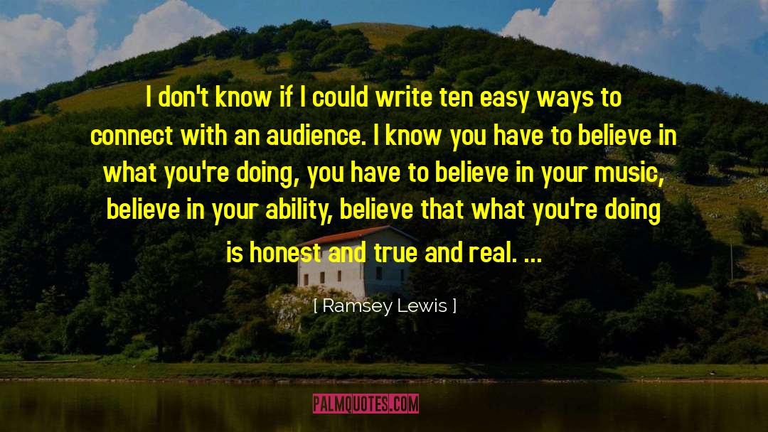 Honest To Your Heart quotes by Ramsey Lewis