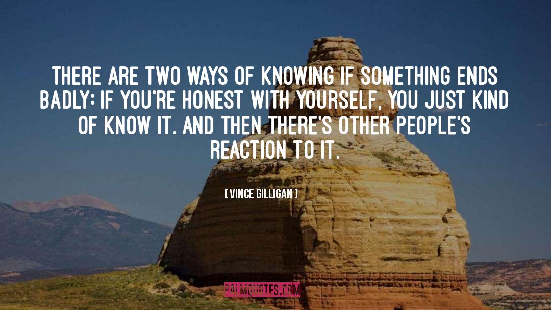 Honest With Yourself quotes by Vince Gilligan