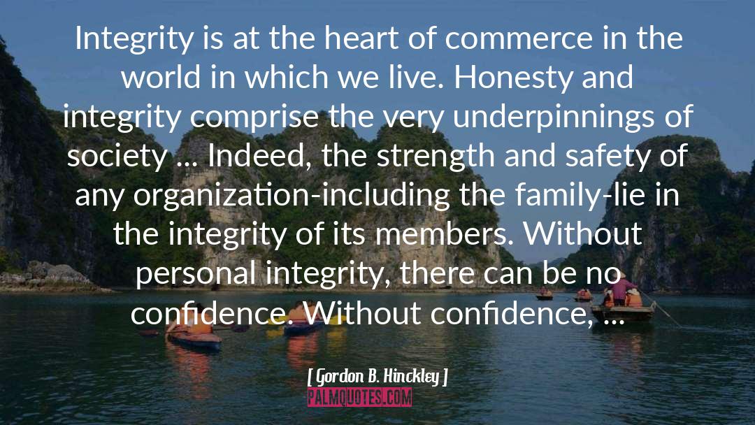Honesty And Integrity quotes by Gordon B. Hinckley