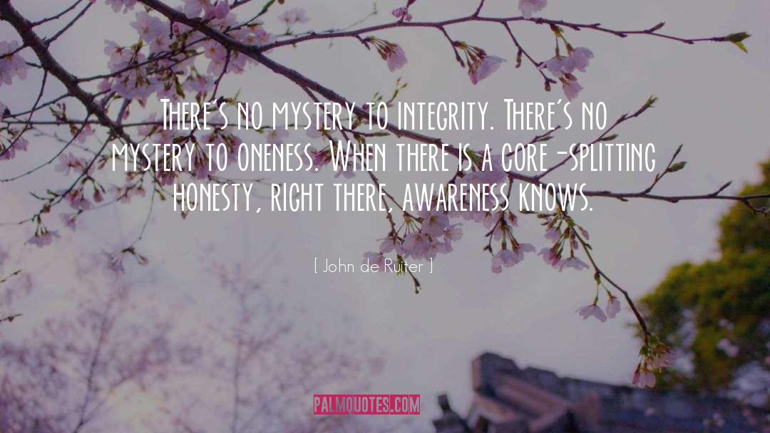 Honesty Integrity quotes by John De Ruiter