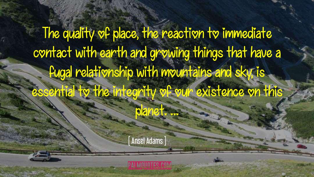 Honesty Integrity Relationship quotes by Ansel Adams