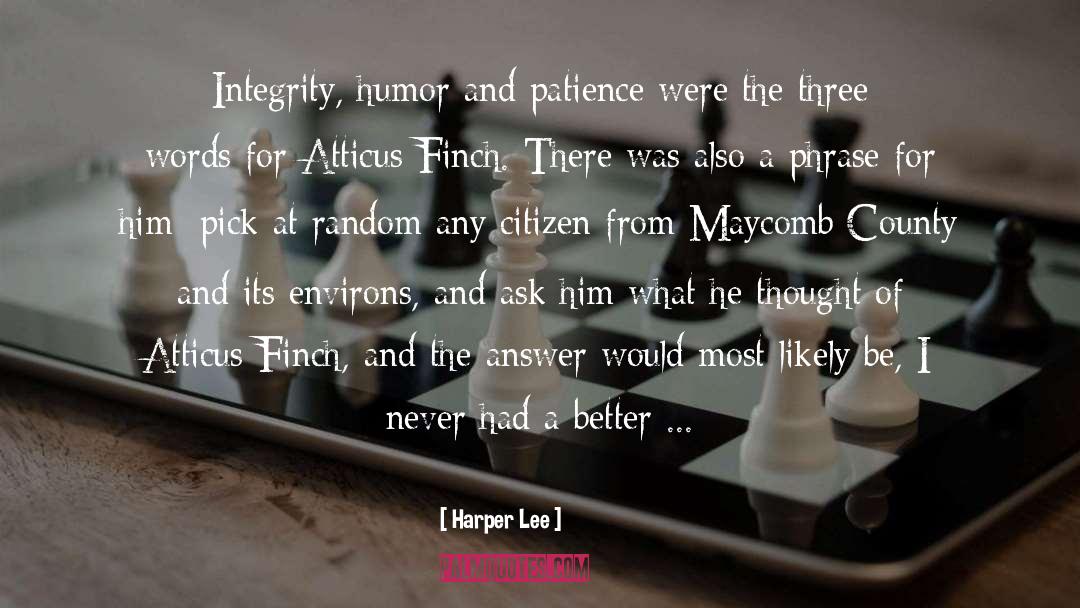 Honesty Integrity Words quotes by Harper Lee