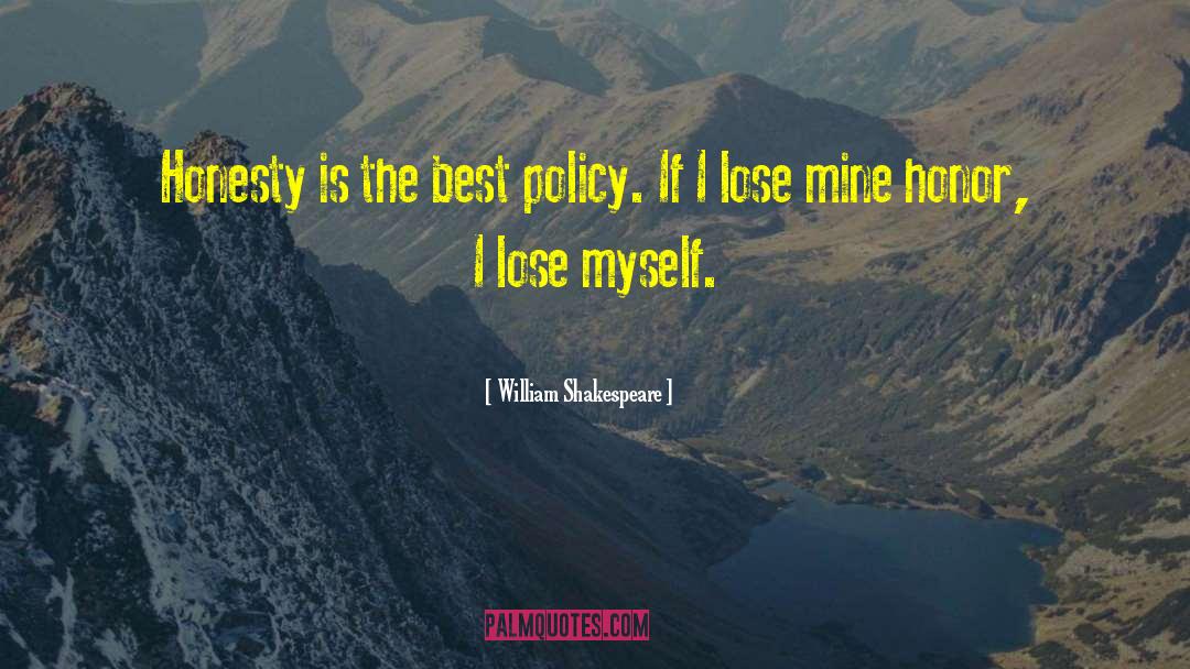 Honesty Is The Best Policy Related quotes by William Shakespeare