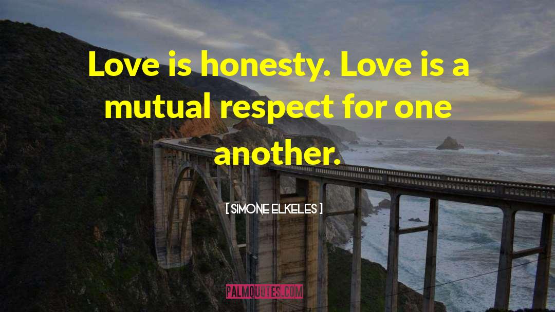 Honesty Love quotes by Simone Elkeles