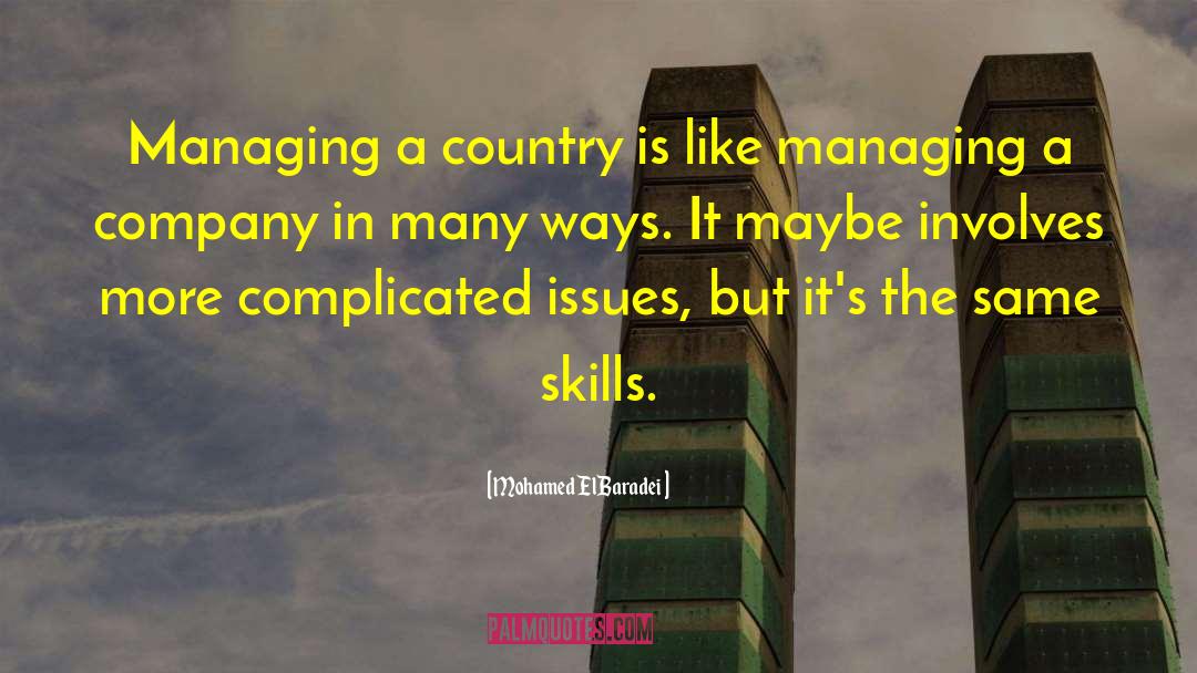 Honing Skills quotes by Mohamed ElBaradei