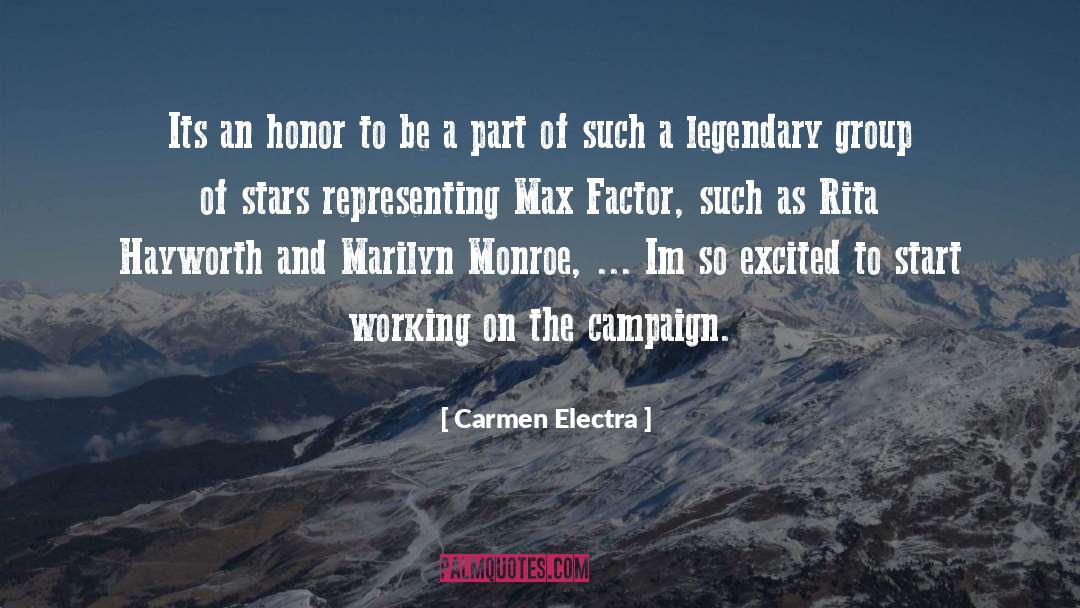 Honor And Integrity quotes by Carmen Electra