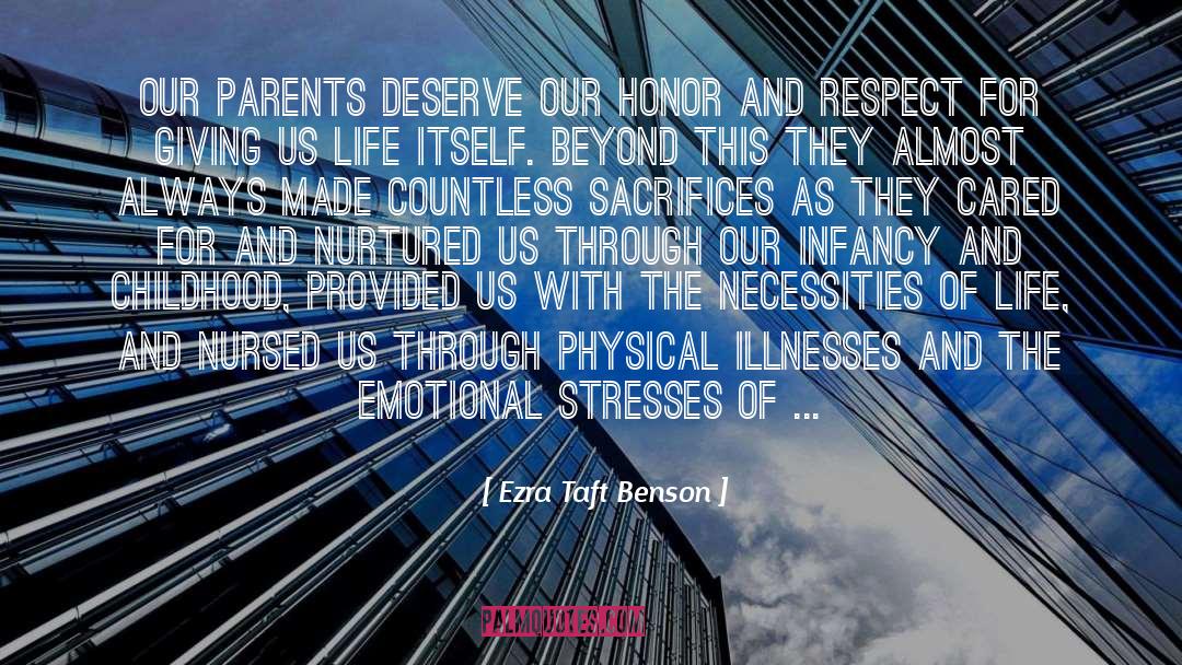 Honor And Respect quotes by Ezra Taft Benson