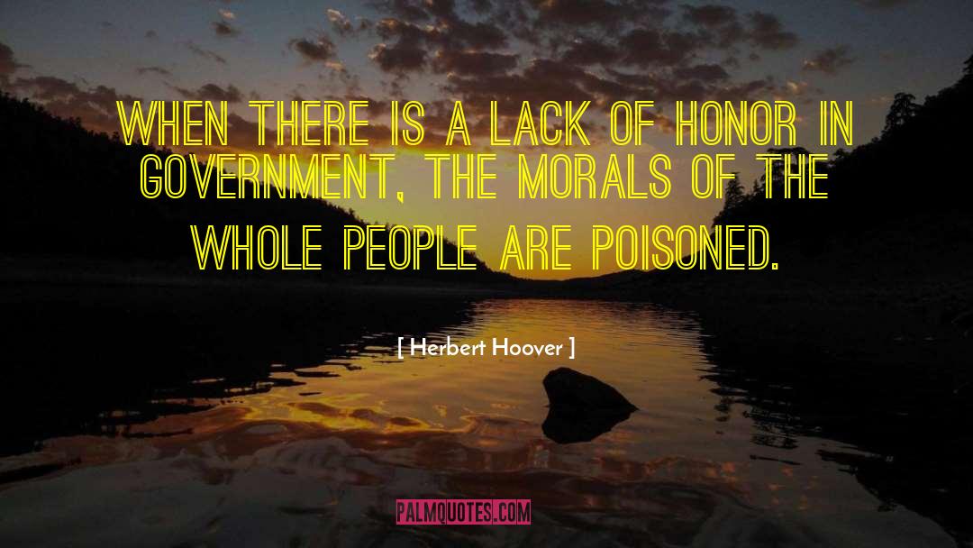 Honor Series quotes by Herbert Hoover