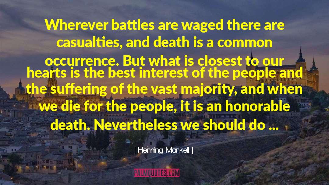 Honorable Death quotes by Henning Mankell