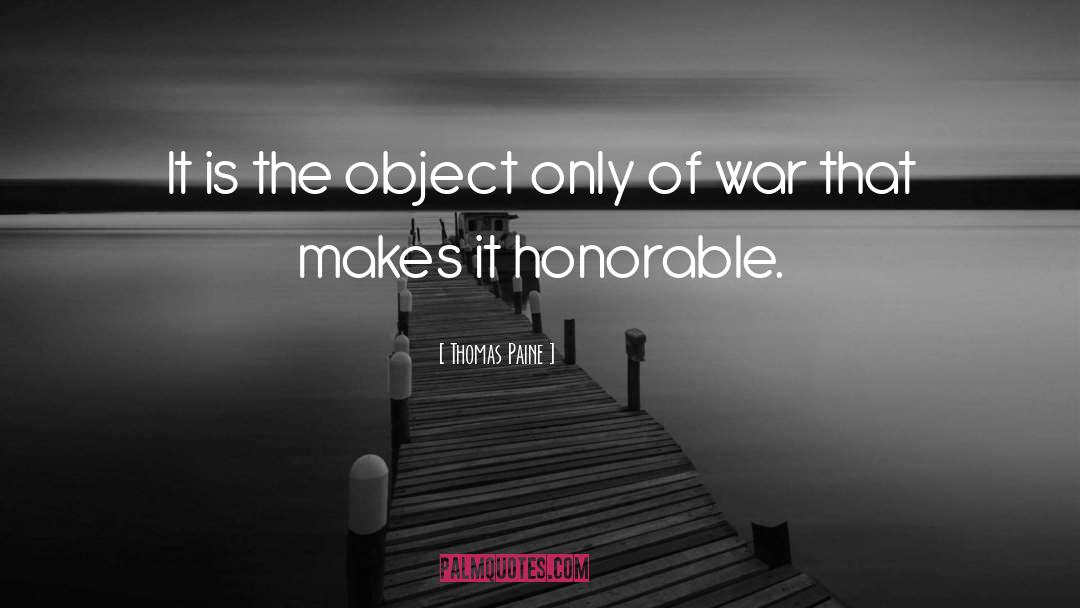 Honorable quotes by Thomas Paine