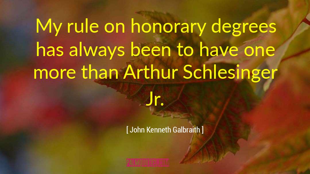 Honorary quotes by John Kenneth Galbraith
