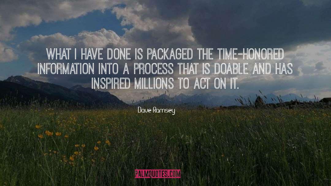 Honored quotes by Dave Ramsey