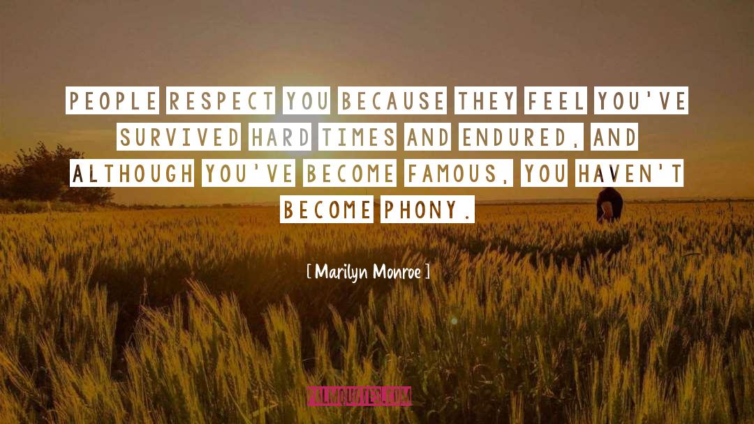 Honour And Respect quotes by Marilyn Monroe