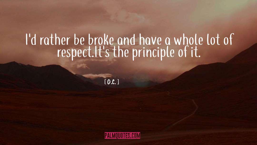 Honour And Respect quotes by O.C.