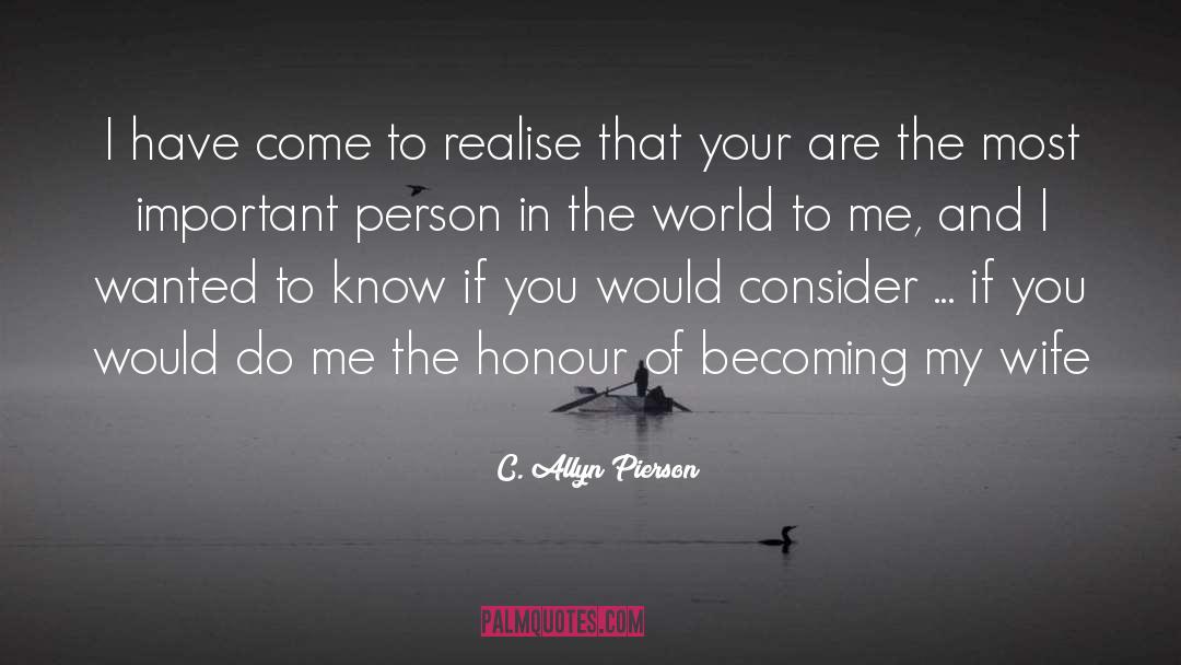 Honour Self quotes by C. Allyn Pierson