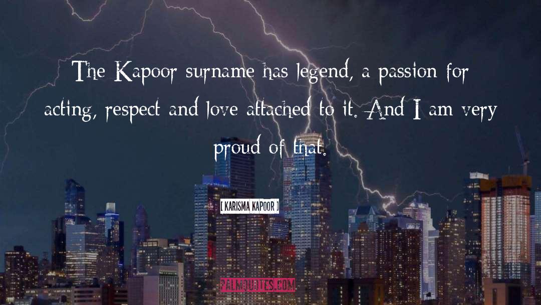 Honourable Surname quotes by Karisma Kapoor