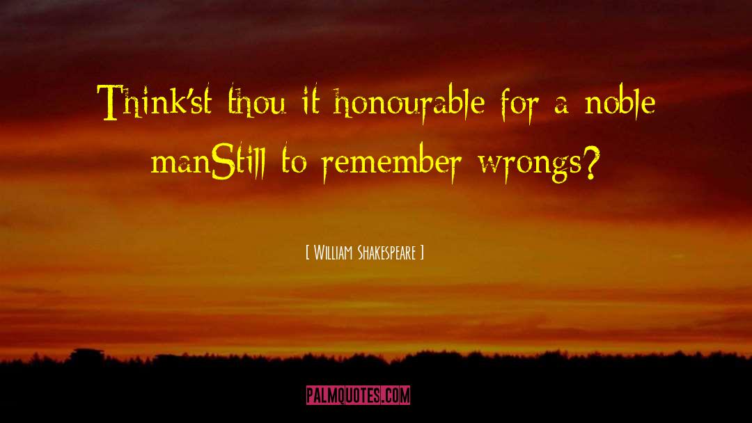 Honourable Surname quotes by William Shakespeare