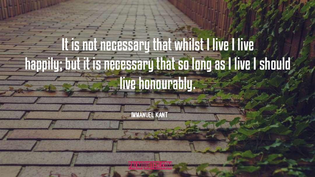 Honourably quotes by Immanuel Kant