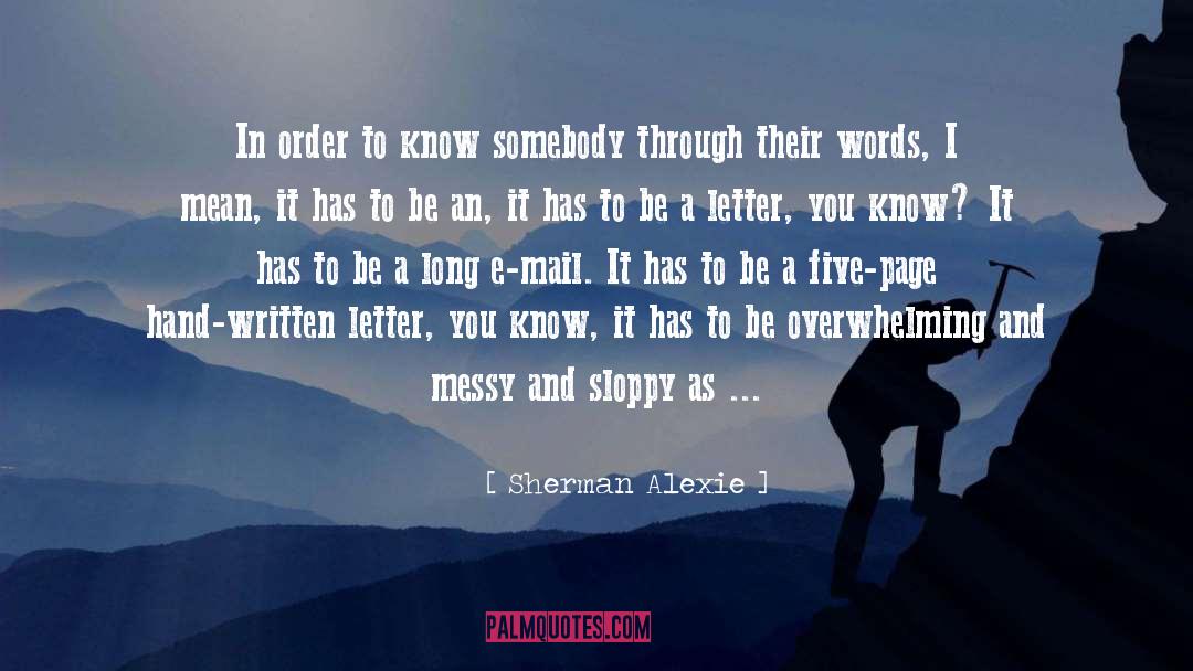 Hoogstraten Letter quotes by Sherman Alexie