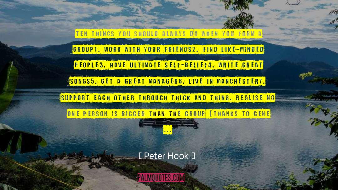 Hook quotes by Peter Hook