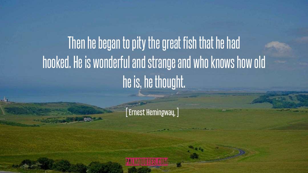 Hooked quotes by Ernest Hemingway,