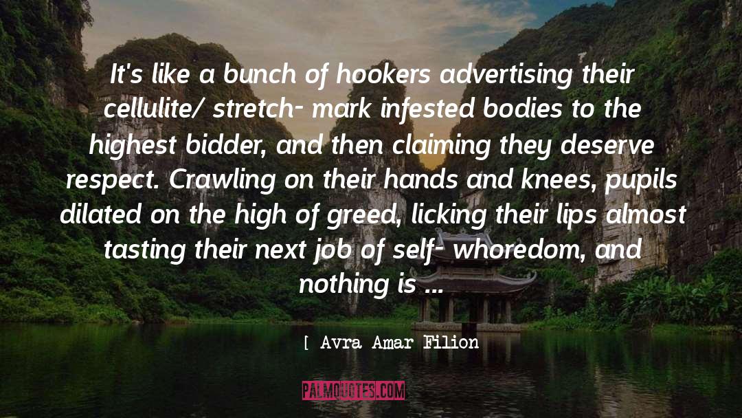 Hookers quotes by Avra Amar Filion