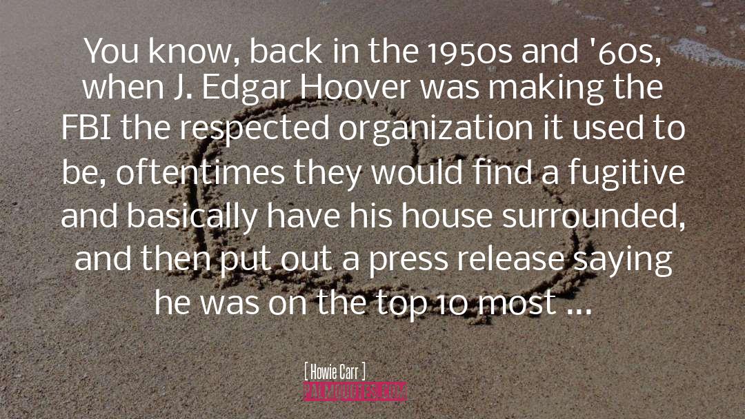 Hoover quotes by Howie Carr