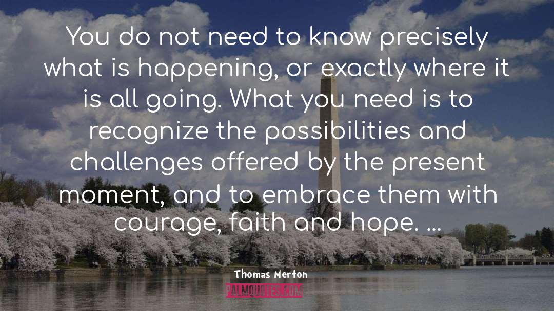 Hope And Faith quotes by Thomas Merton