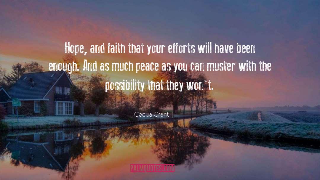 Hope And Faith quotes by Cecilia Grant