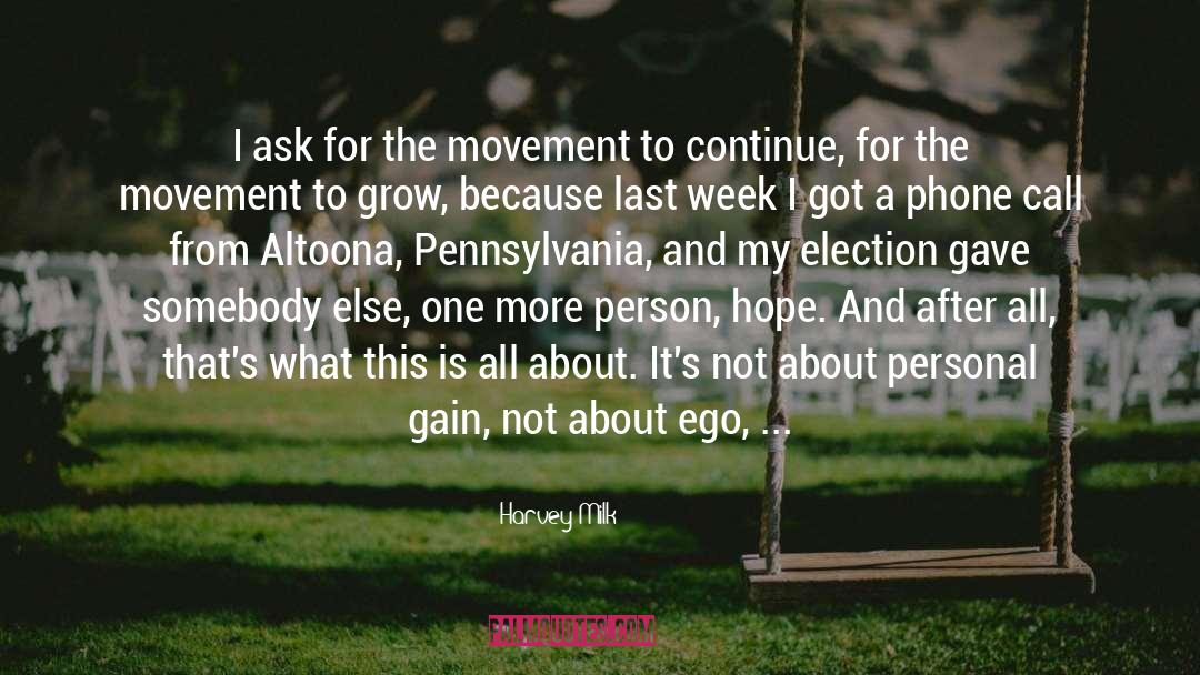 Hope And Pray quotes by Harvey Milk